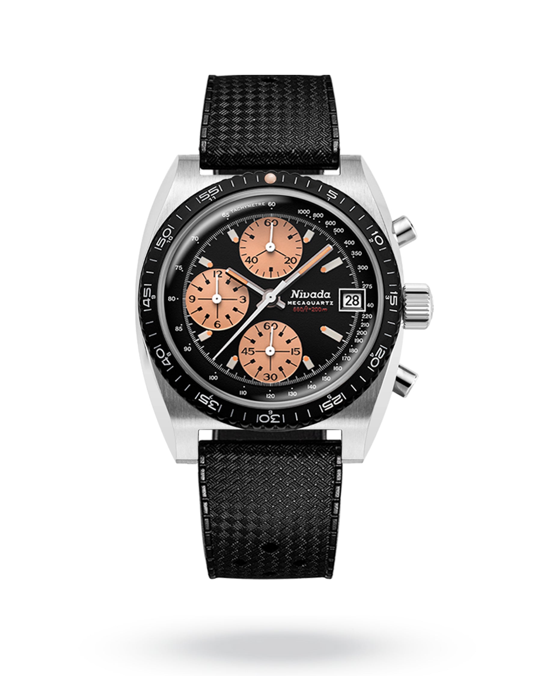 Nivada Grenchen Autochron Mecaquartz Salmon – WristRebels