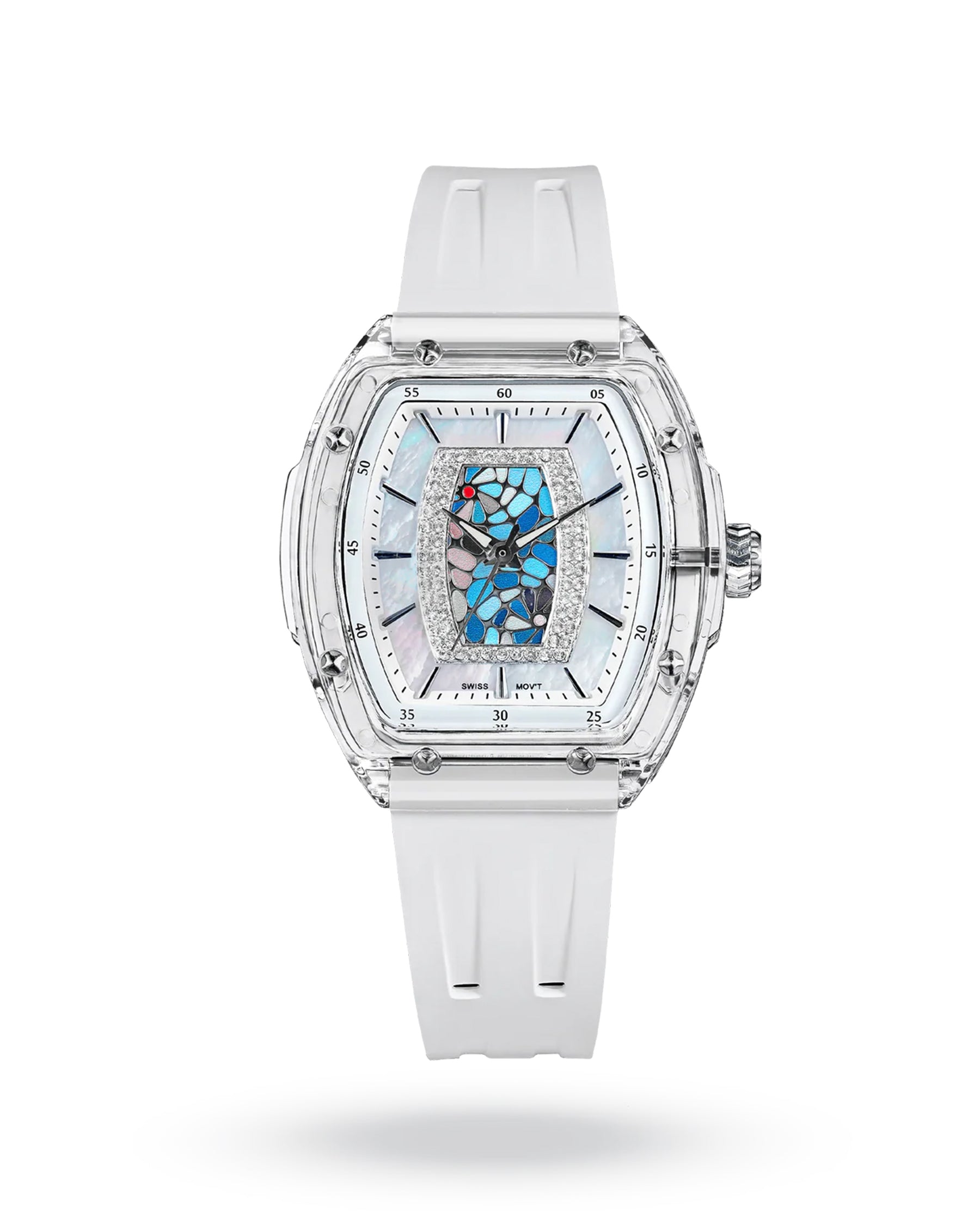 Tsar Bomba Nucleus Femme 02 White Blue – WristRebels