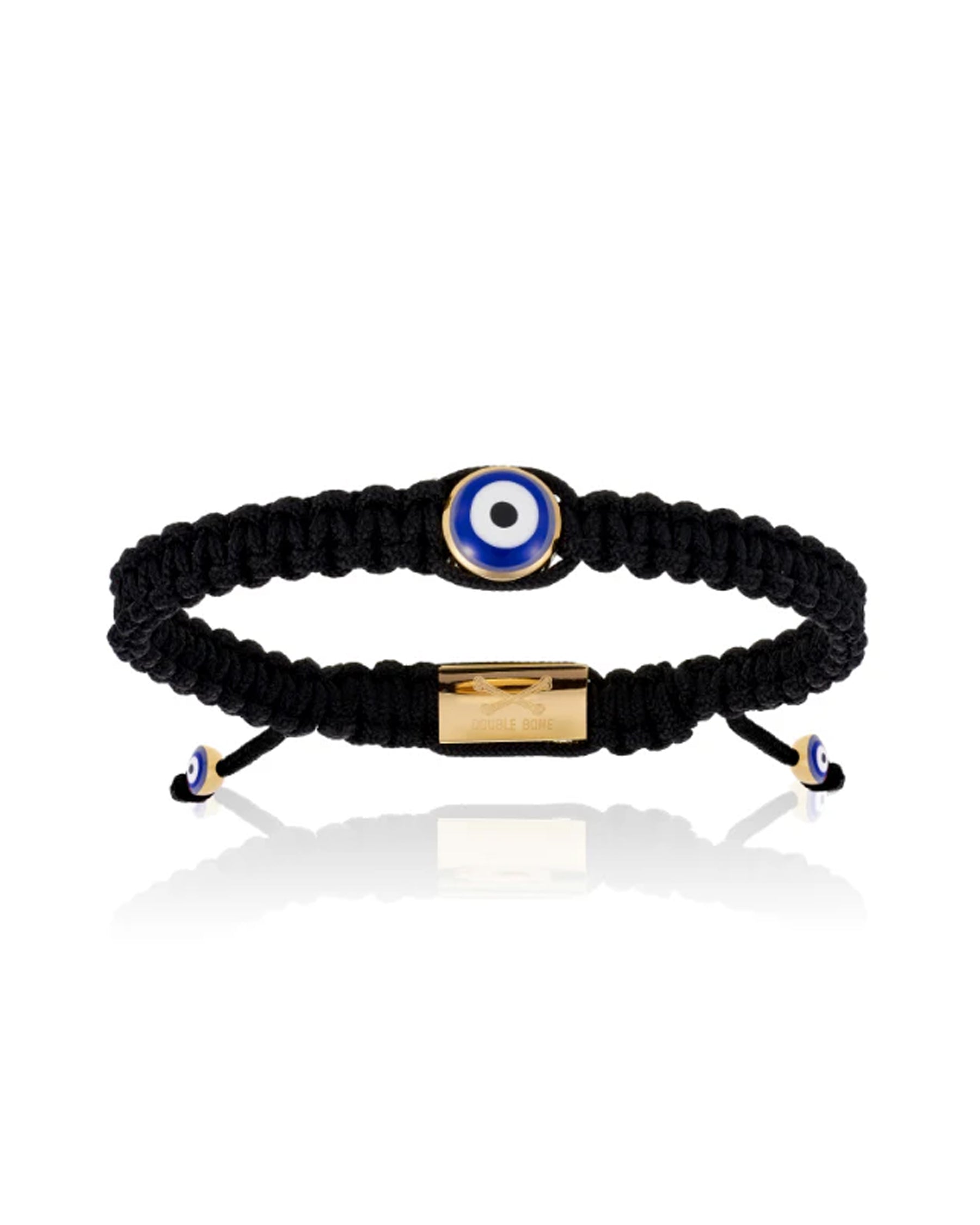 Double Bone Gold Lucky Evil Eye
