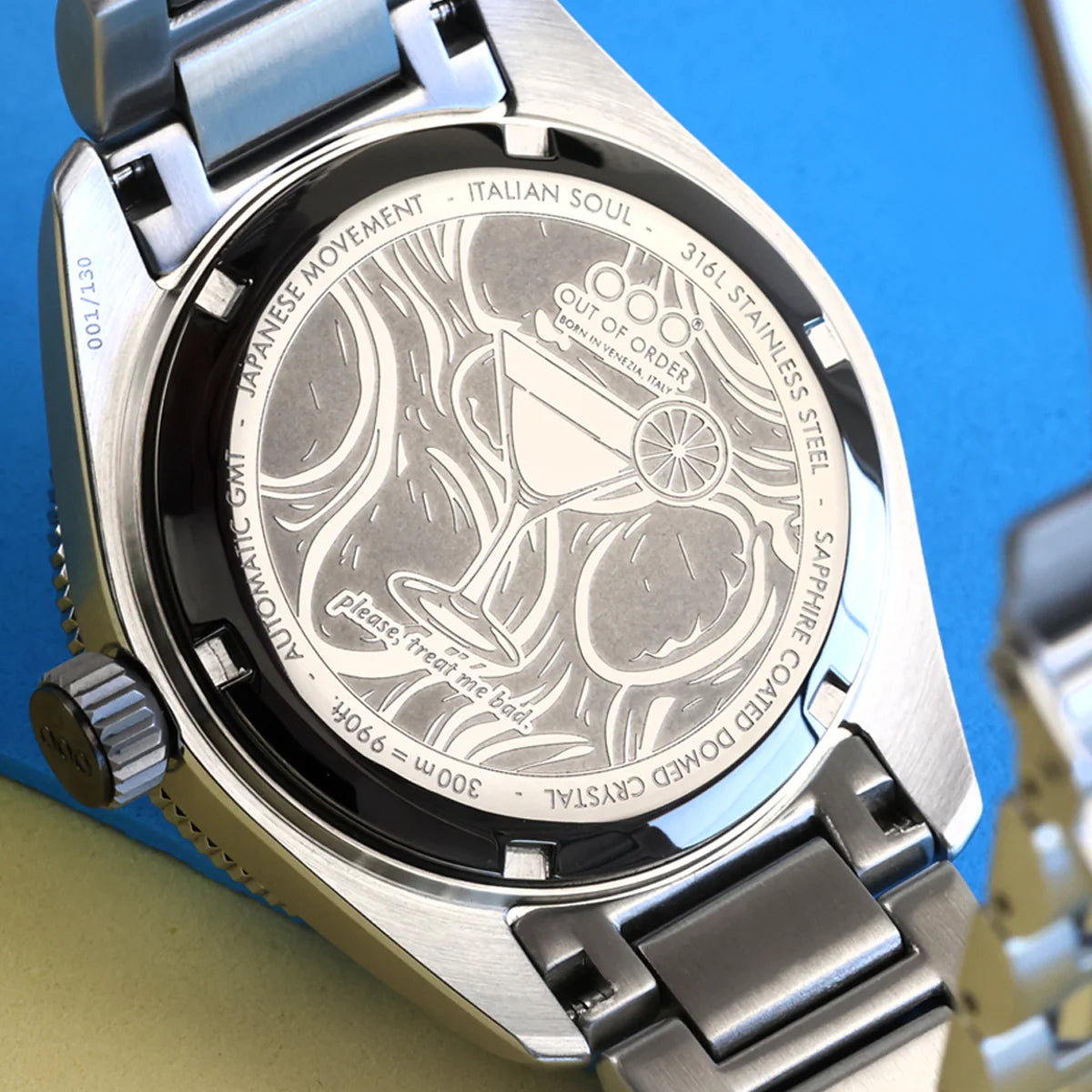 Out Of Order Angelo Azzurro Automatic GMT - Limited Edition