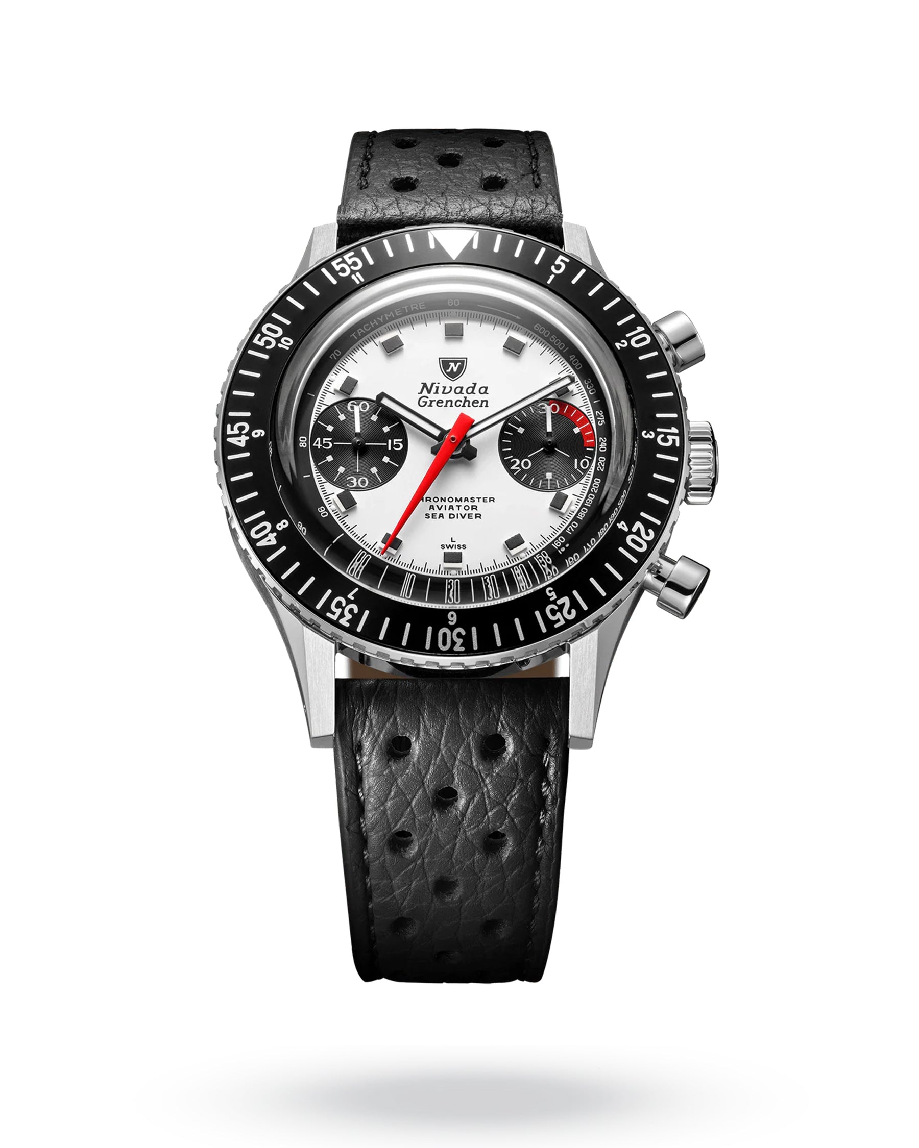 Nivada Grenchen Chronomaster Panda