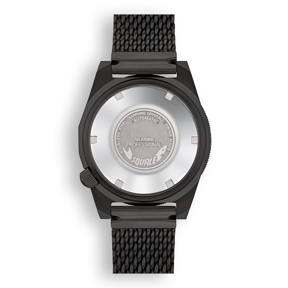 Squale 1521 PVD Black Mesh