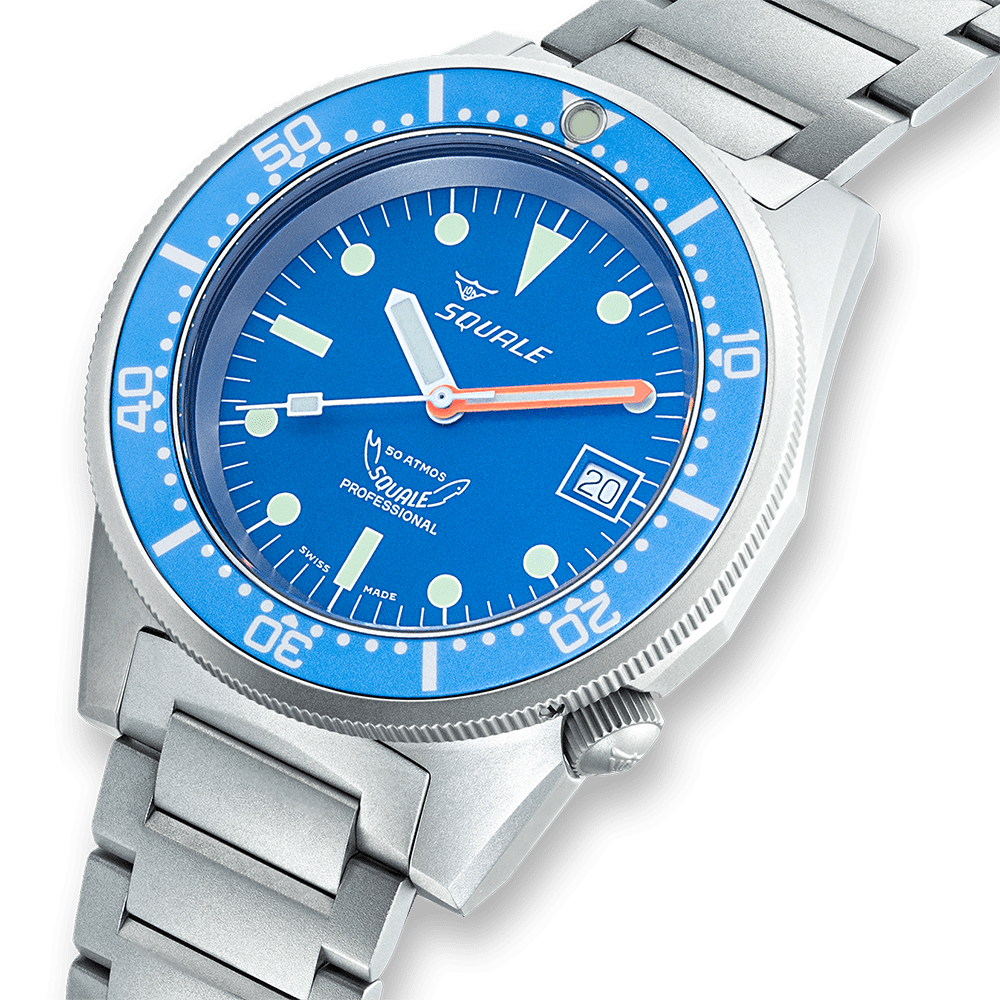 Squale 1521 Blue Blasted Bracelet