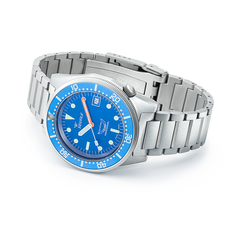 Squale 1521 Blue Blasted Bracelet