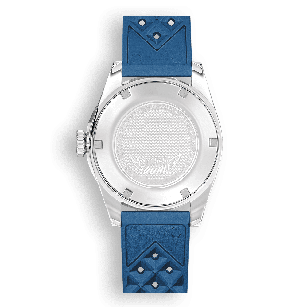 Squale 1545 Steel Blue Rubber