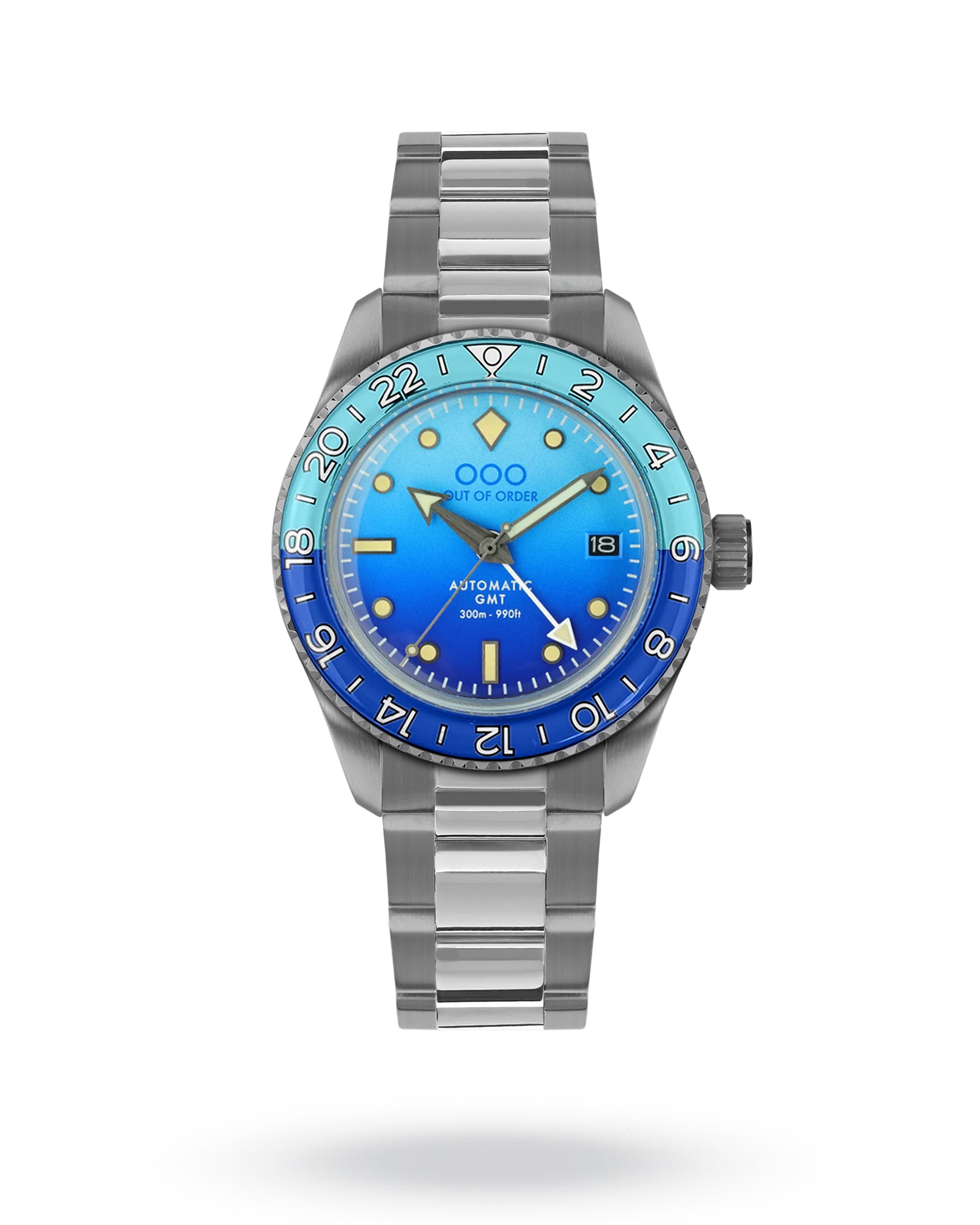 Out Of Order Bomba Blu Automatic GMT - Ultra Brushed