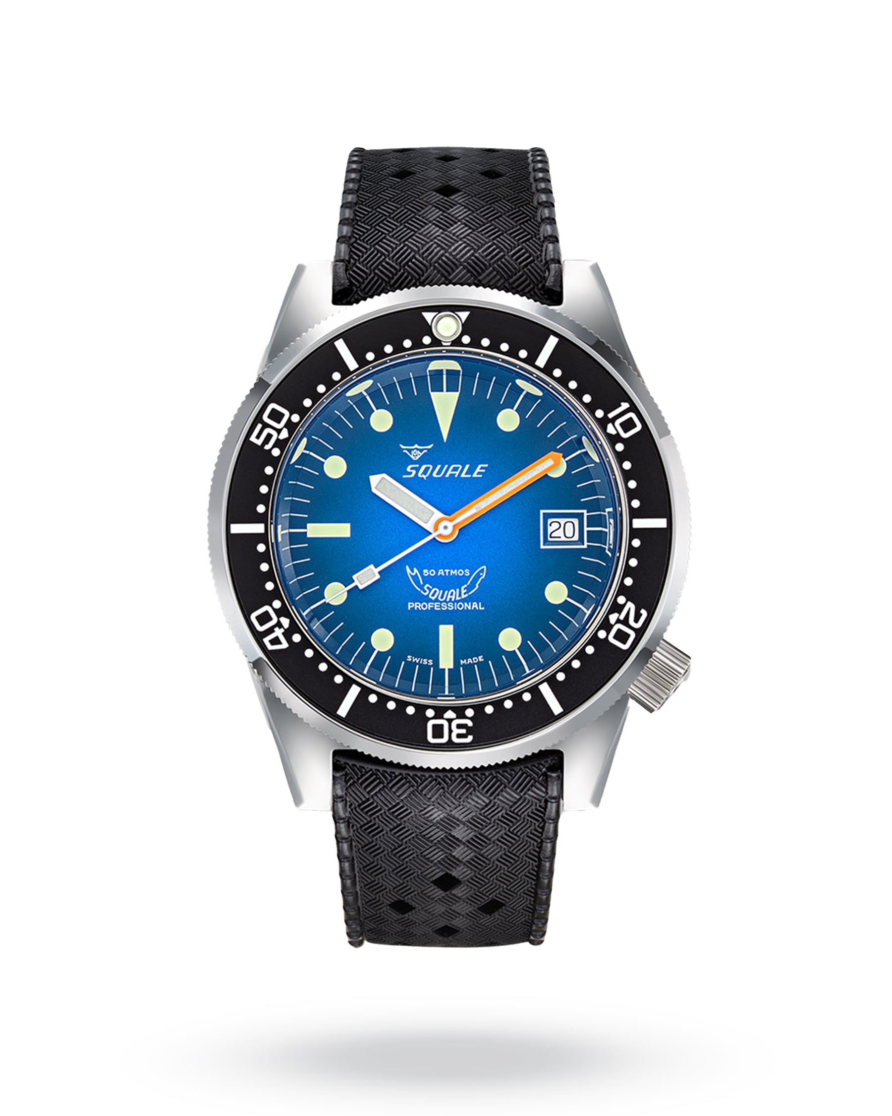 Squale 1521 Blue Ray Rubber