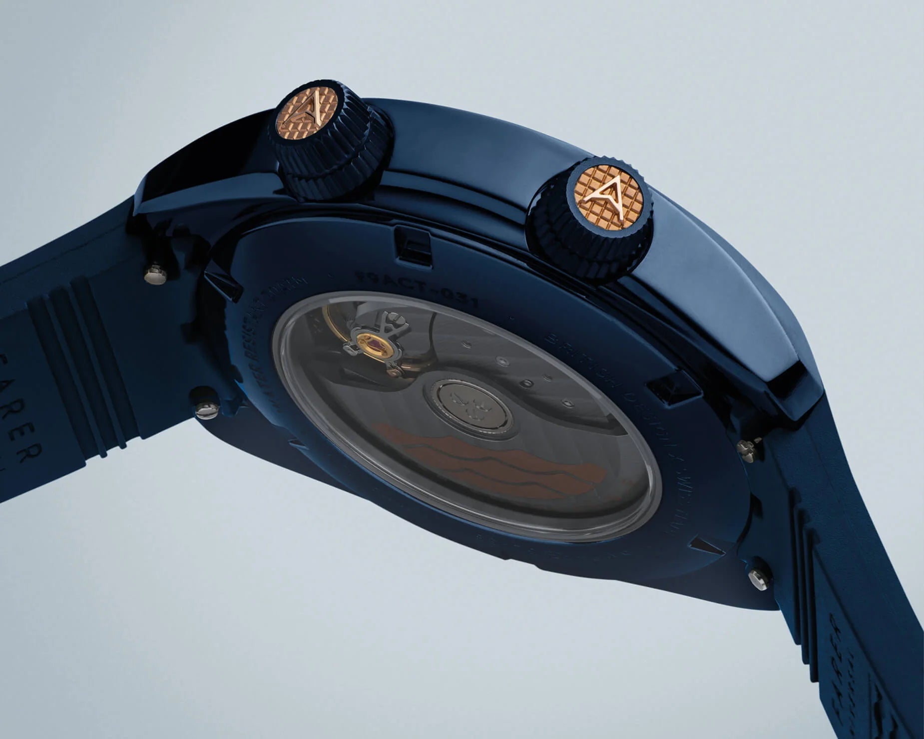 Farer Endeavour Ocean Blue Aqua Compressor Titanium Series III