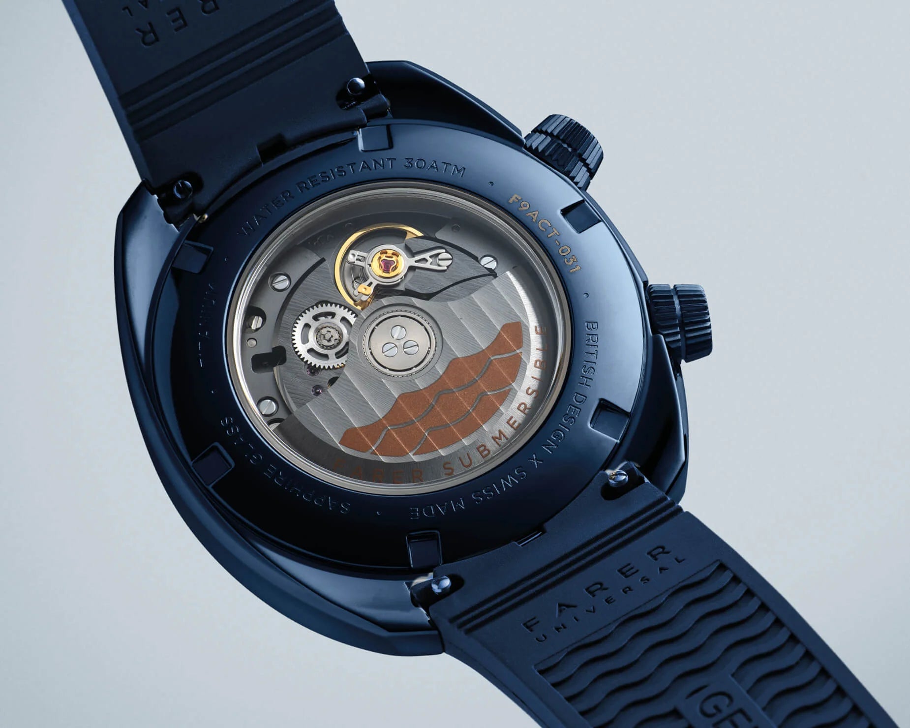 Farer Endeavour Ocean Blue Aqua Compressor Titanium Series III