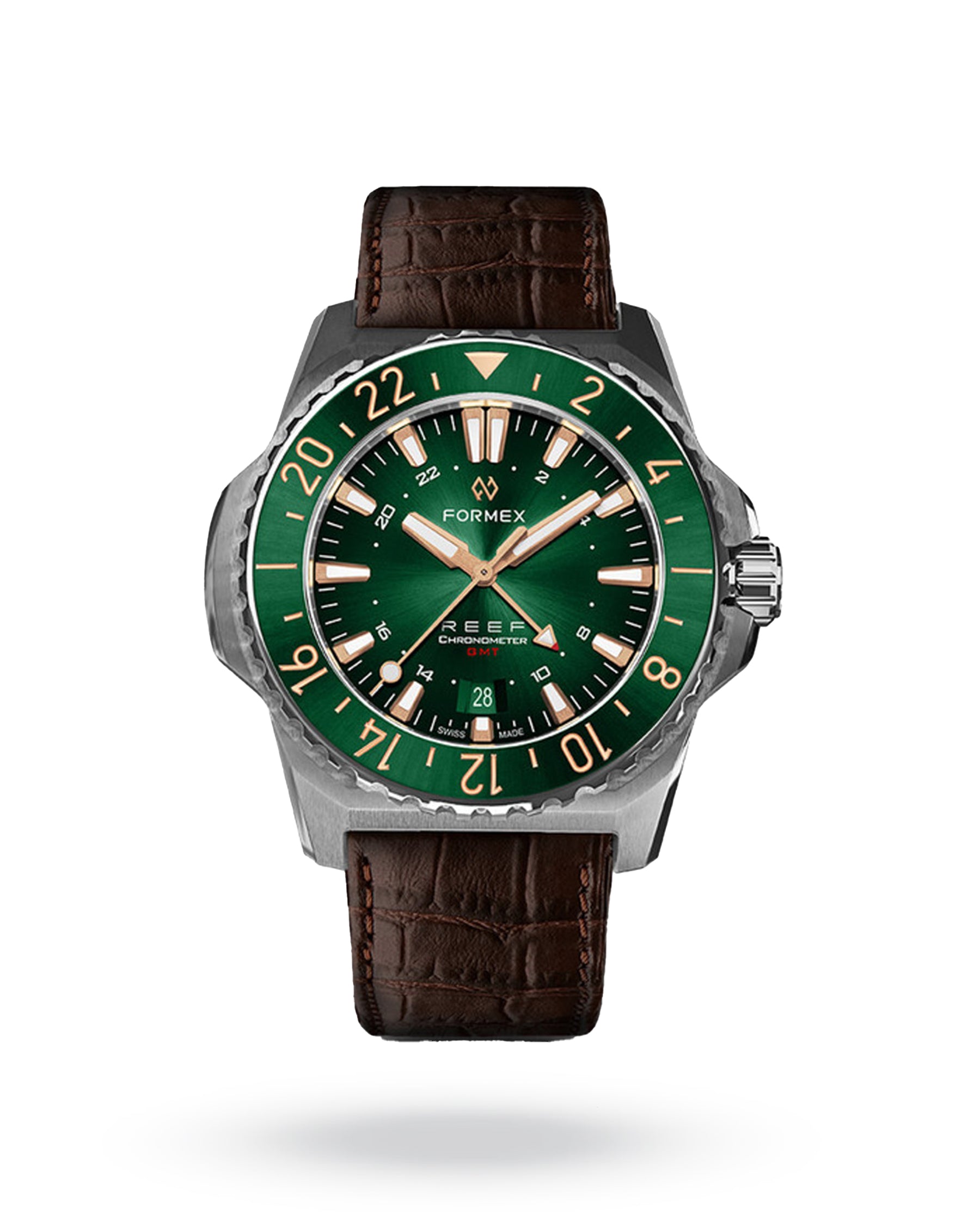 Formex Reef GMT Green & Rose Gold