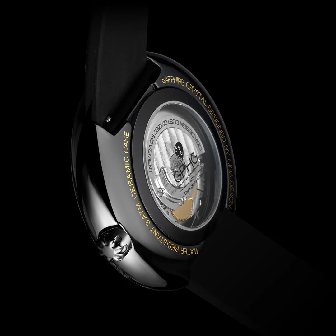 Ciga Design Mechanical Watch Blue Planet II Gilding Age