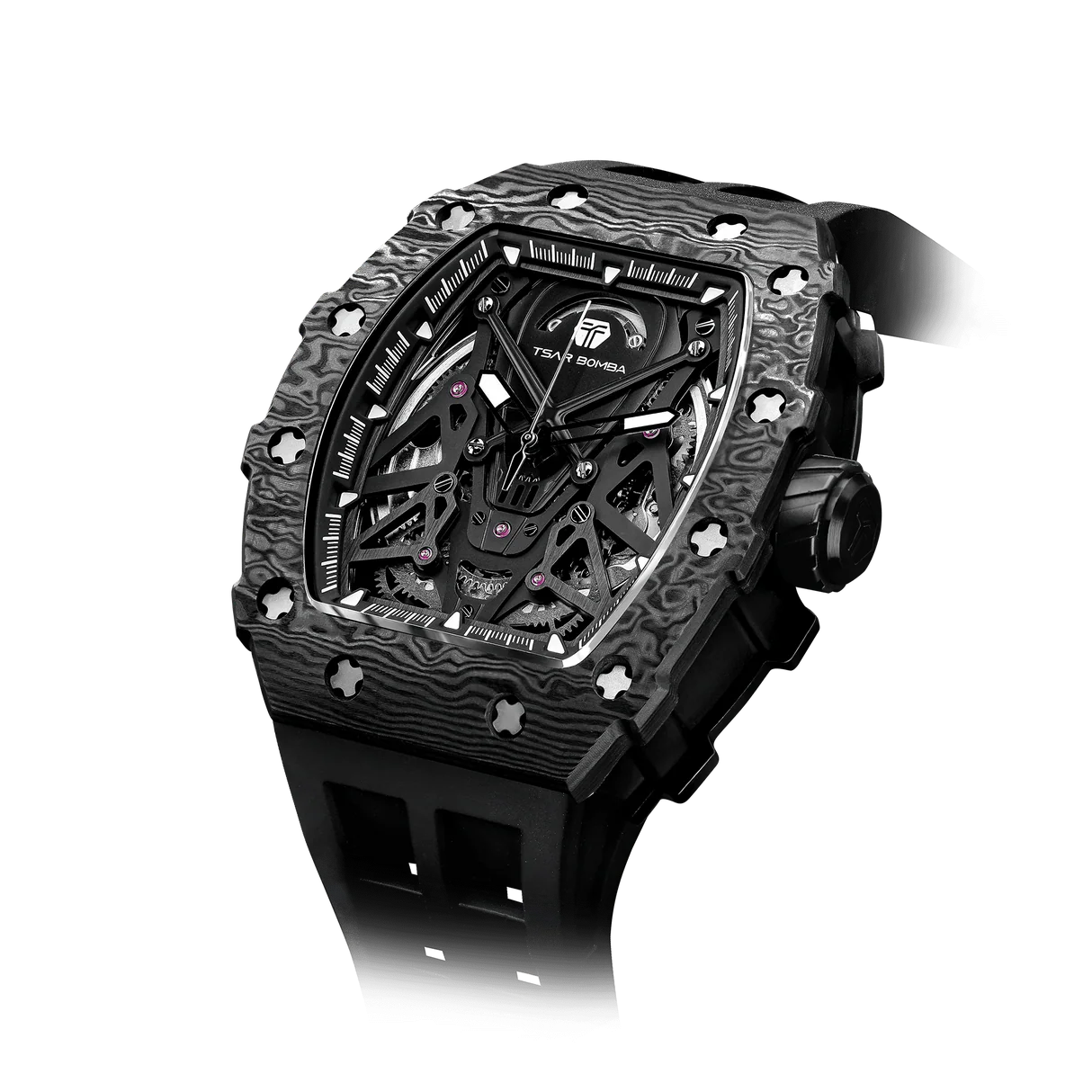 Tsar Bomba Elemental Series Carbon Fiber Automatic Watch TB8207CF