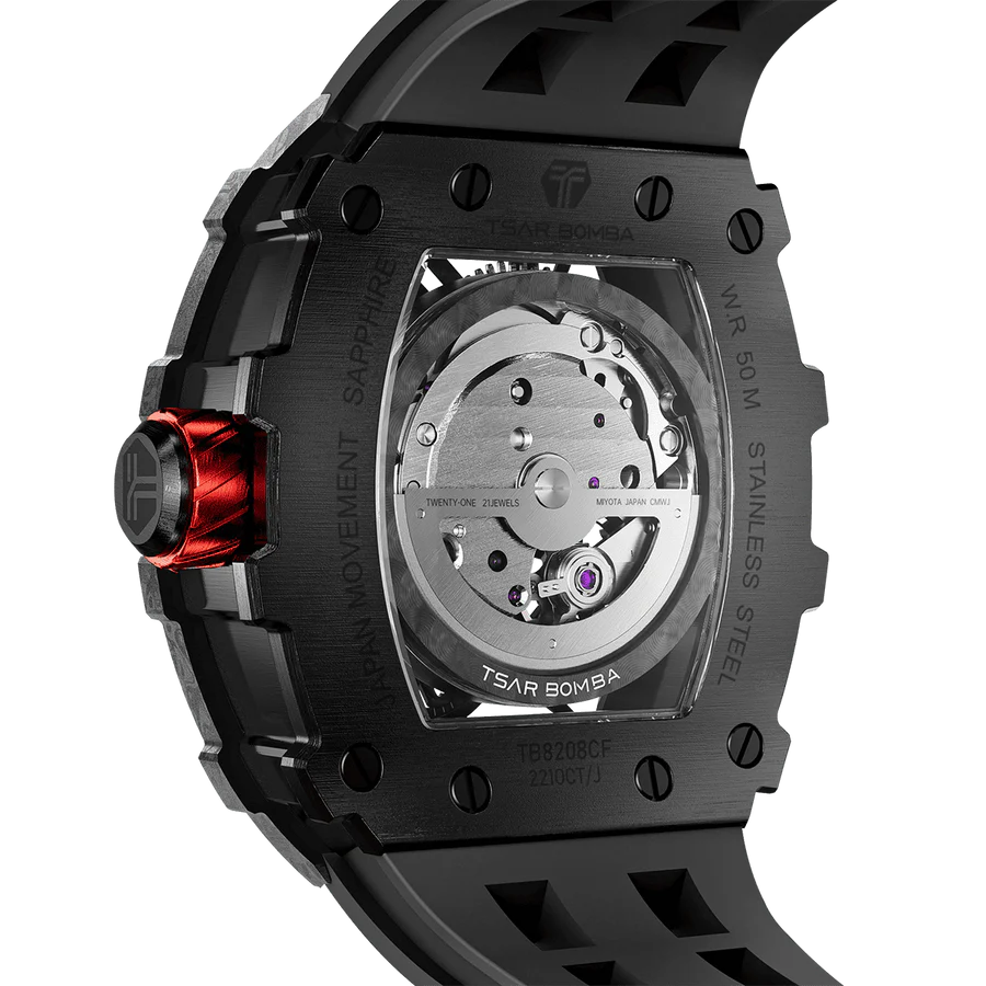 Tsar Bomba Elemental Series Carbon Fiber Automatic Watch TB8208CF