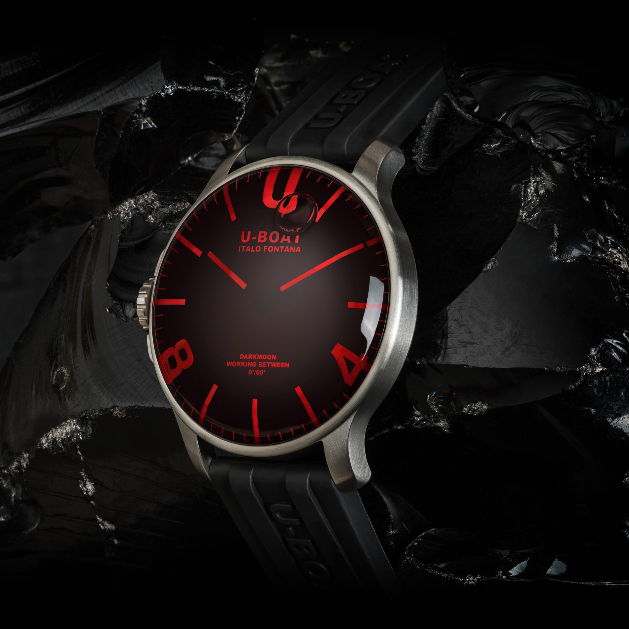U-Boat Darkmoon 44mm Red Glass SS