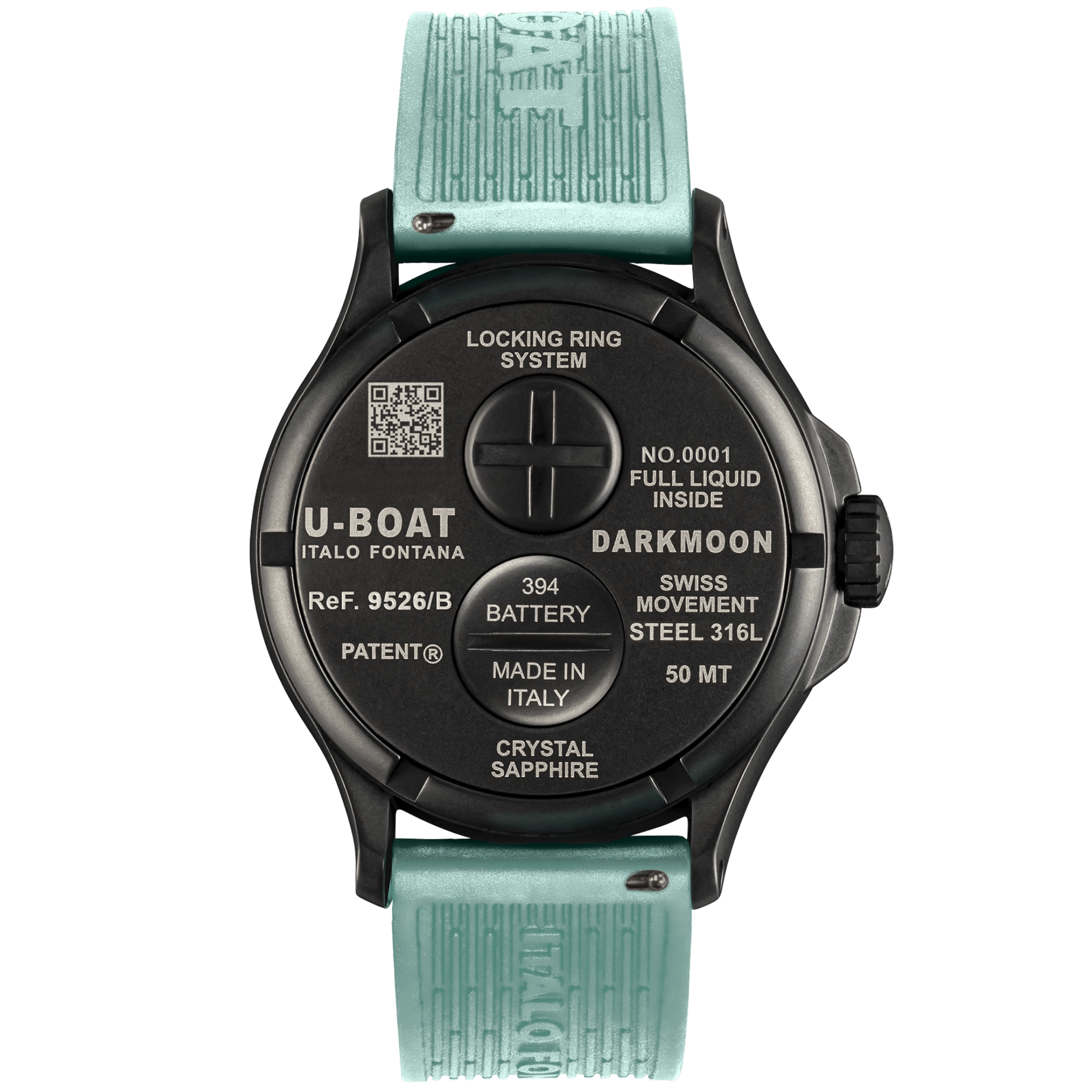 U-Boat Darkmoon BK Curve Aquamarine PVD