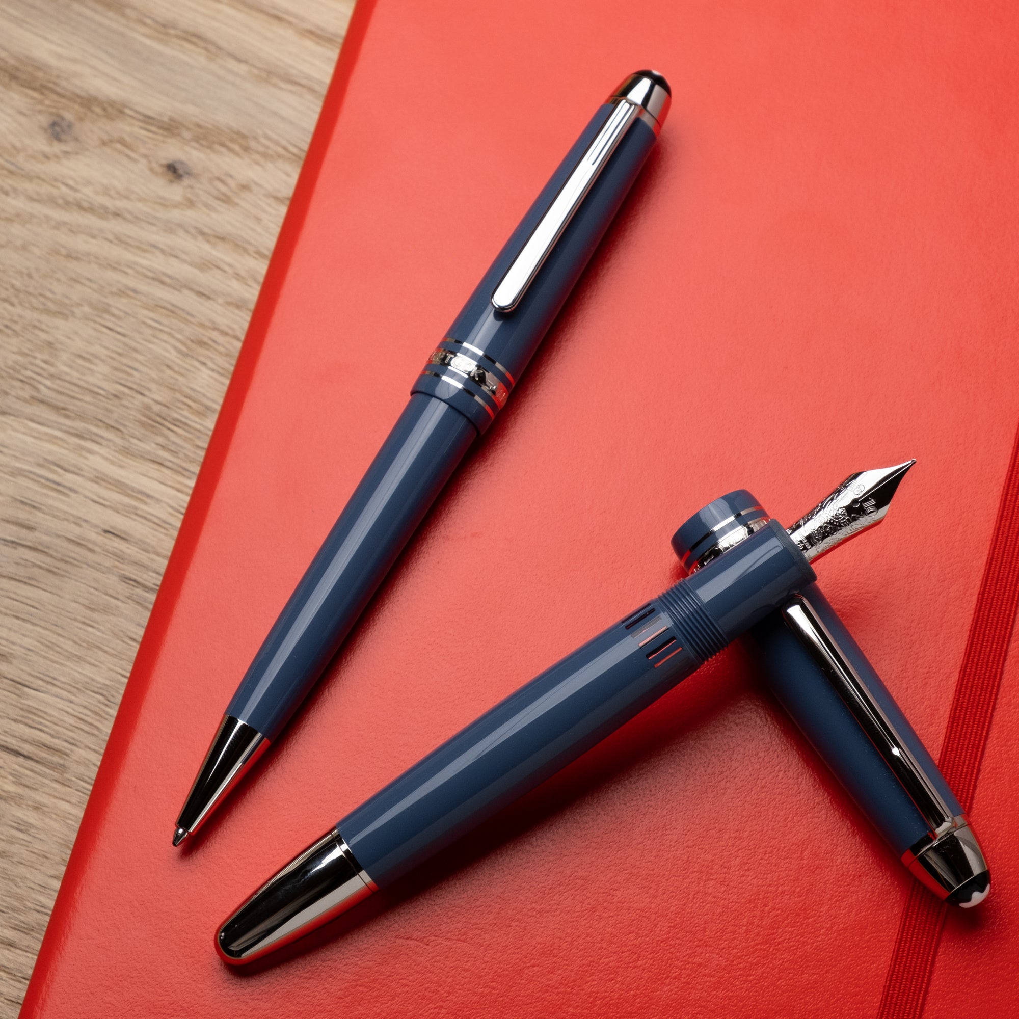 Montblanc Meisterstück Glacier LeGrand Blue Fountain Pen