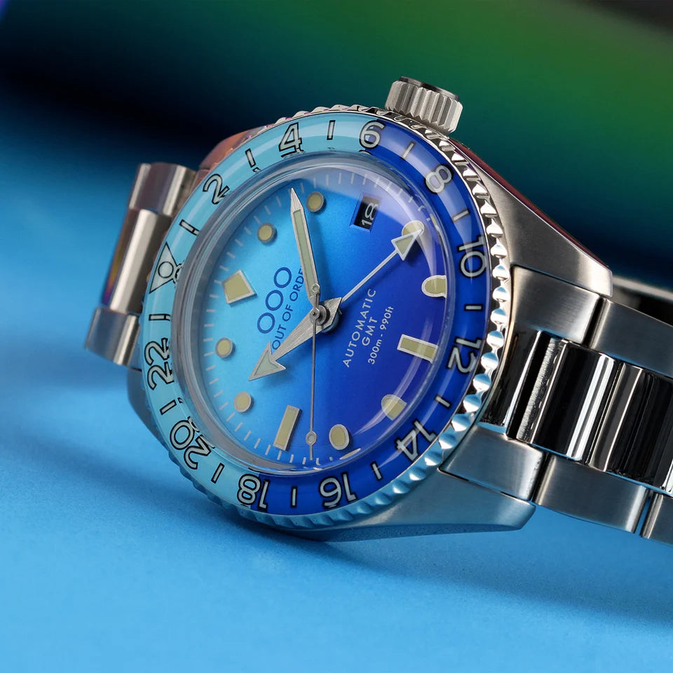Out Of Order Bomba Blu Automatic GMT - Ultra Brushed