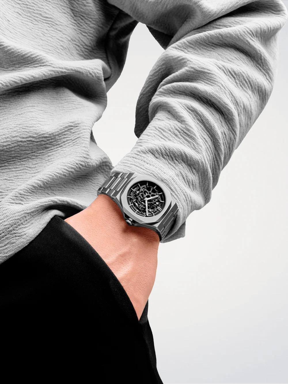 D1 Milano Gun Metal Skeleton