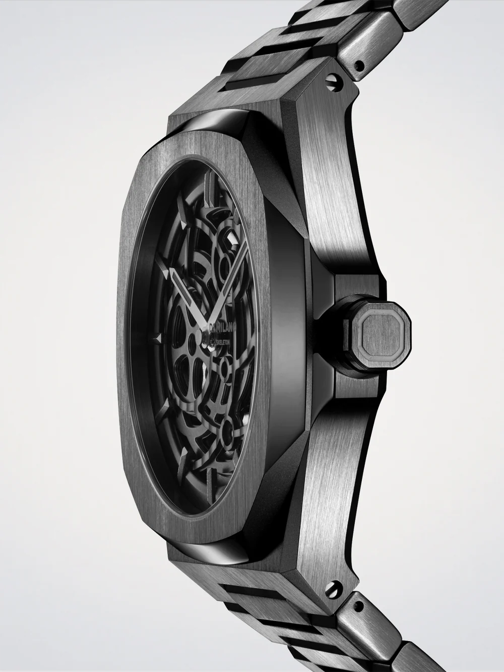 D1 Milano Gun Metal Skeleton