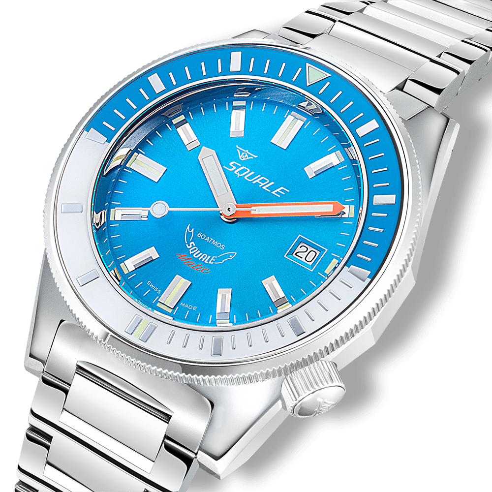 Squale Matic Light Blue Bracelet