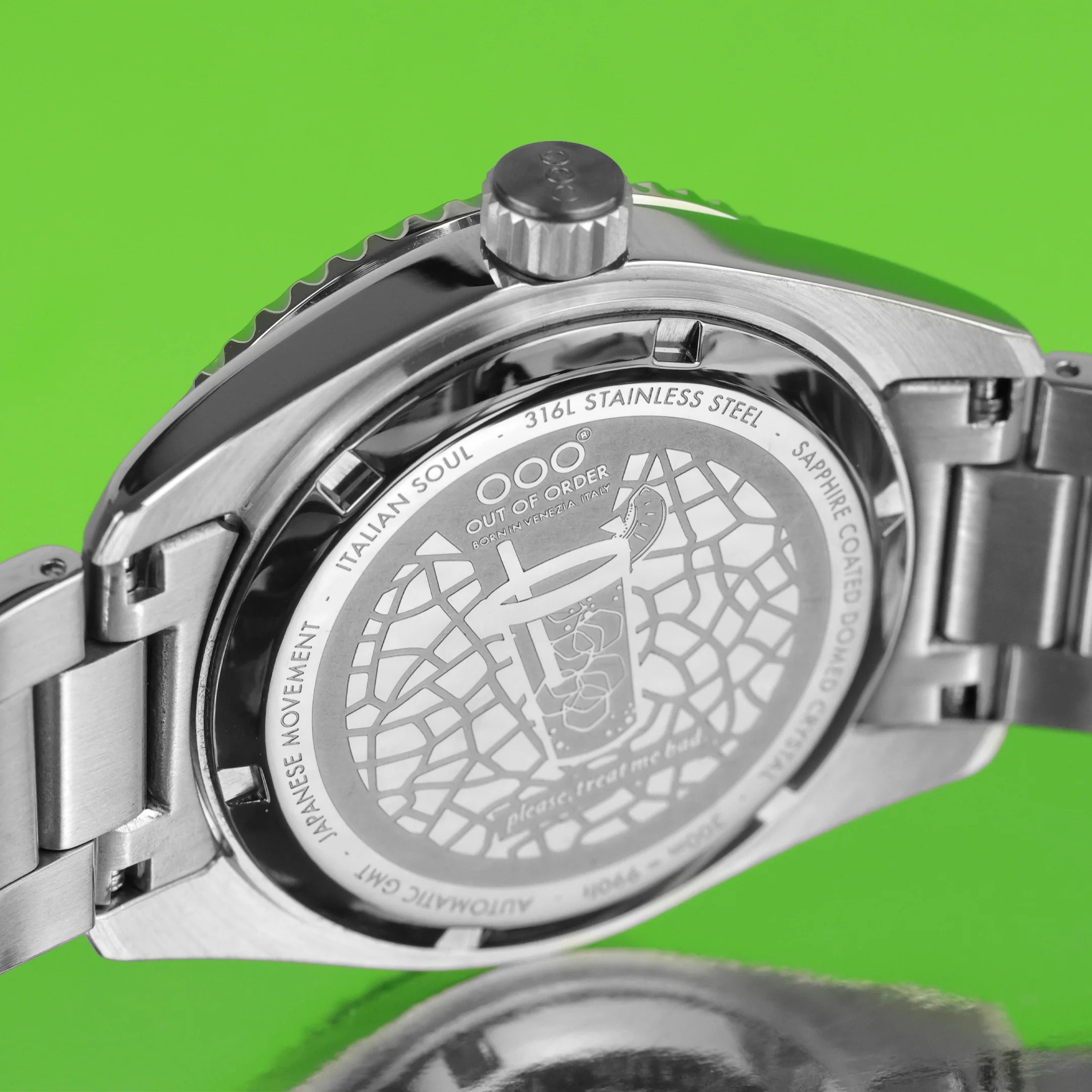 Out Of Order Midori Automatic GMT - Ultra Brushed