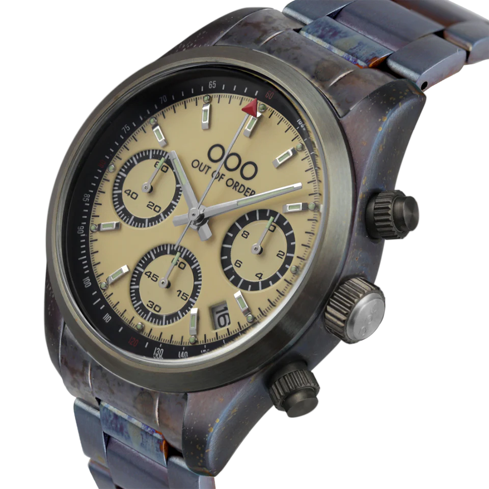 Out Of Order Creamy Sporty Cronografo Stainless Steel