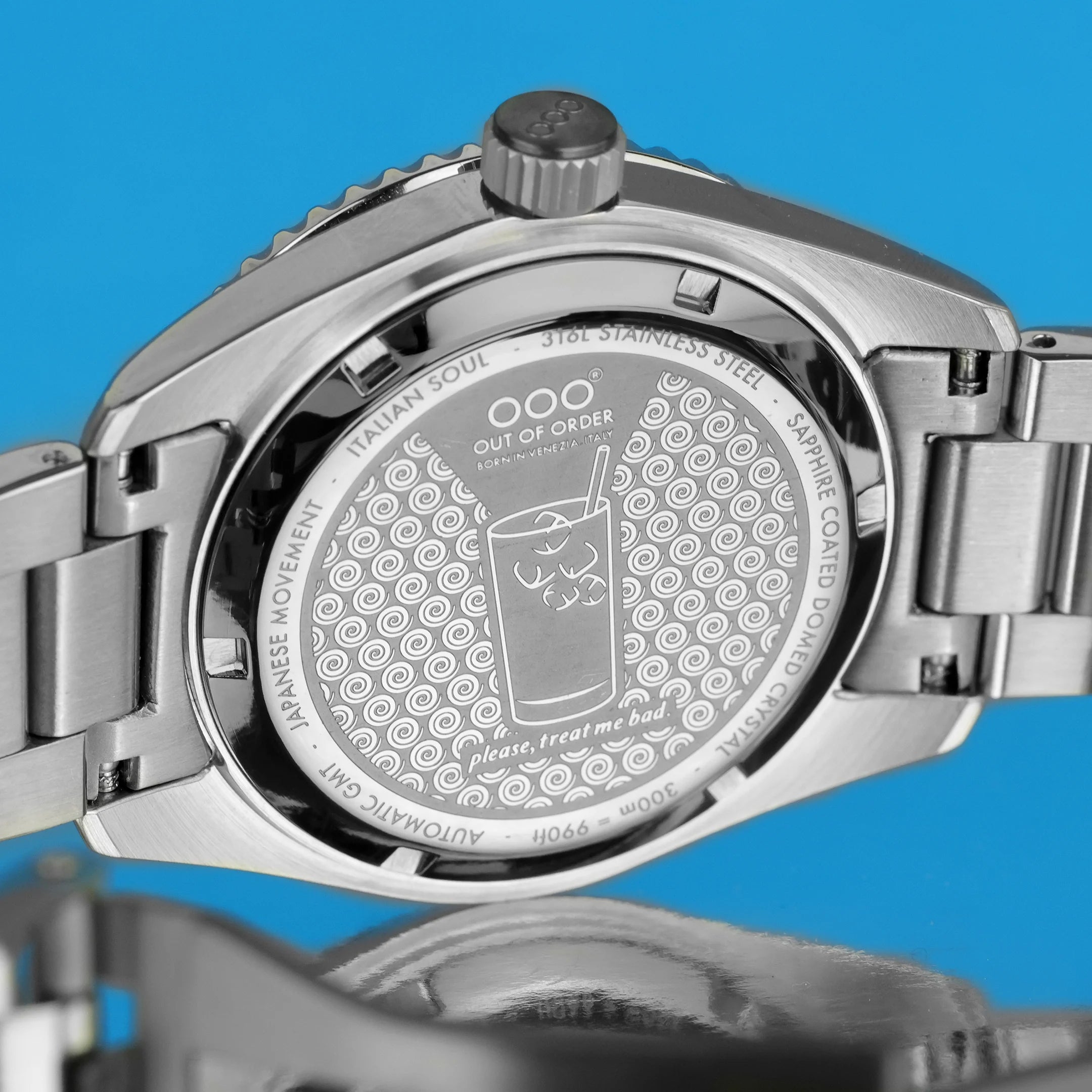 Out Of Order Bomba Blu Automatic GMT - Ultra Brushed