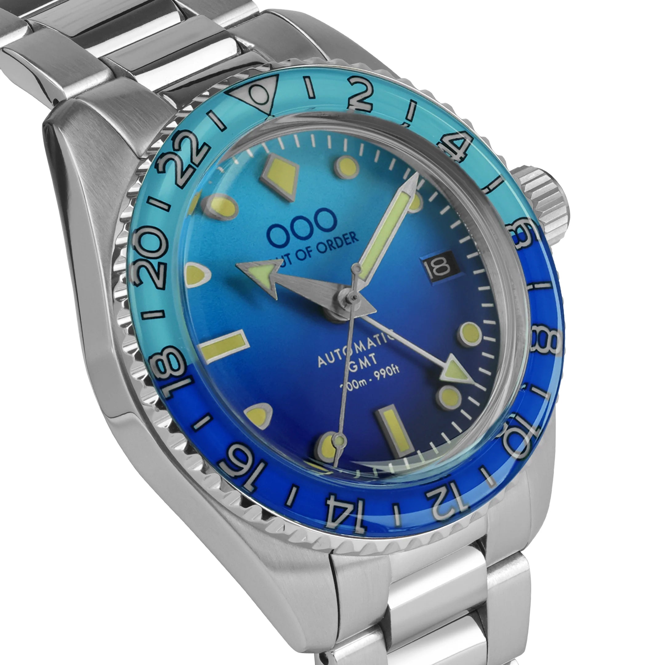 Out Of Order Bomba Blu Automatic GMT - Ultra Brushed