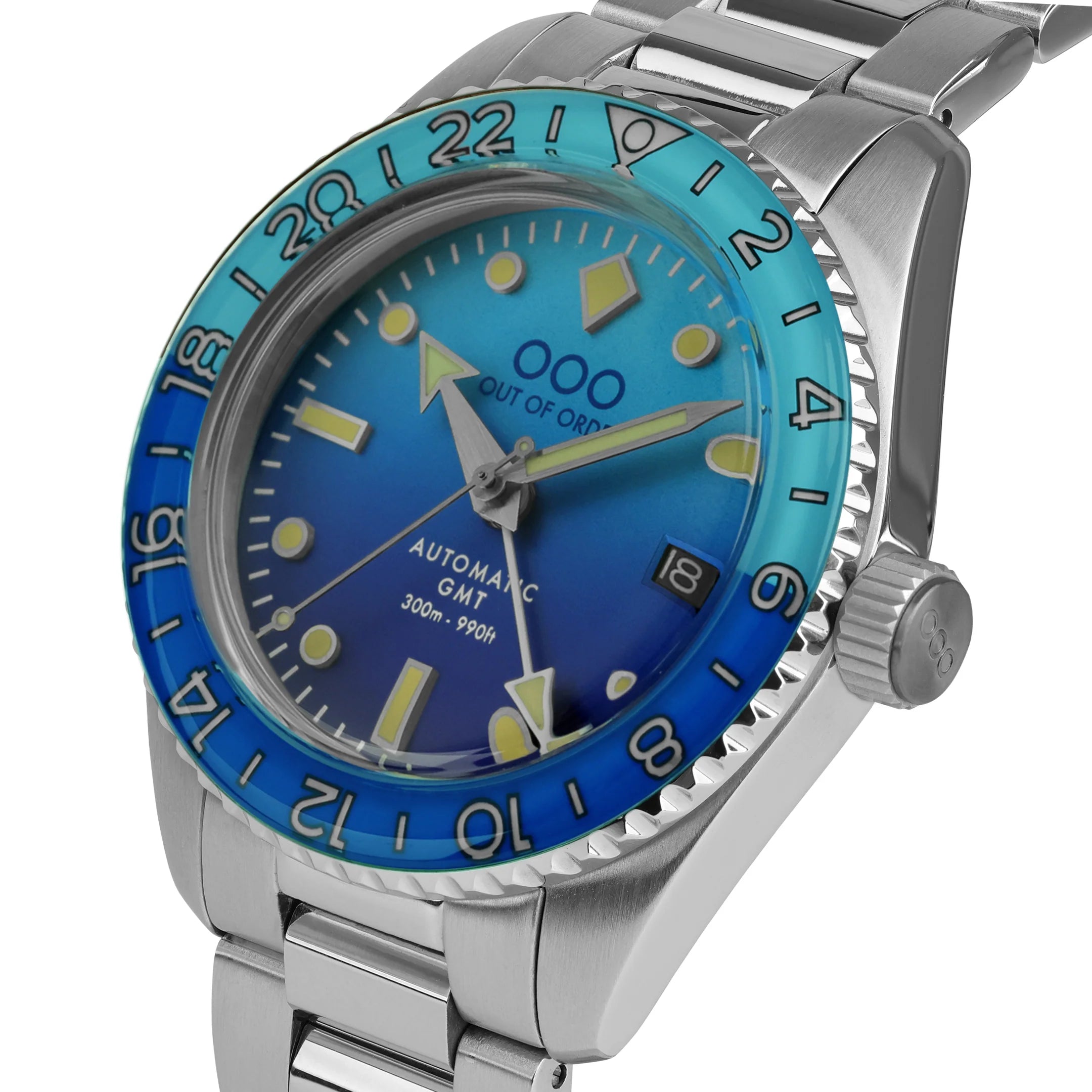 Out Of Order Bomba Blu Automatic GMT - Ultra Brushed