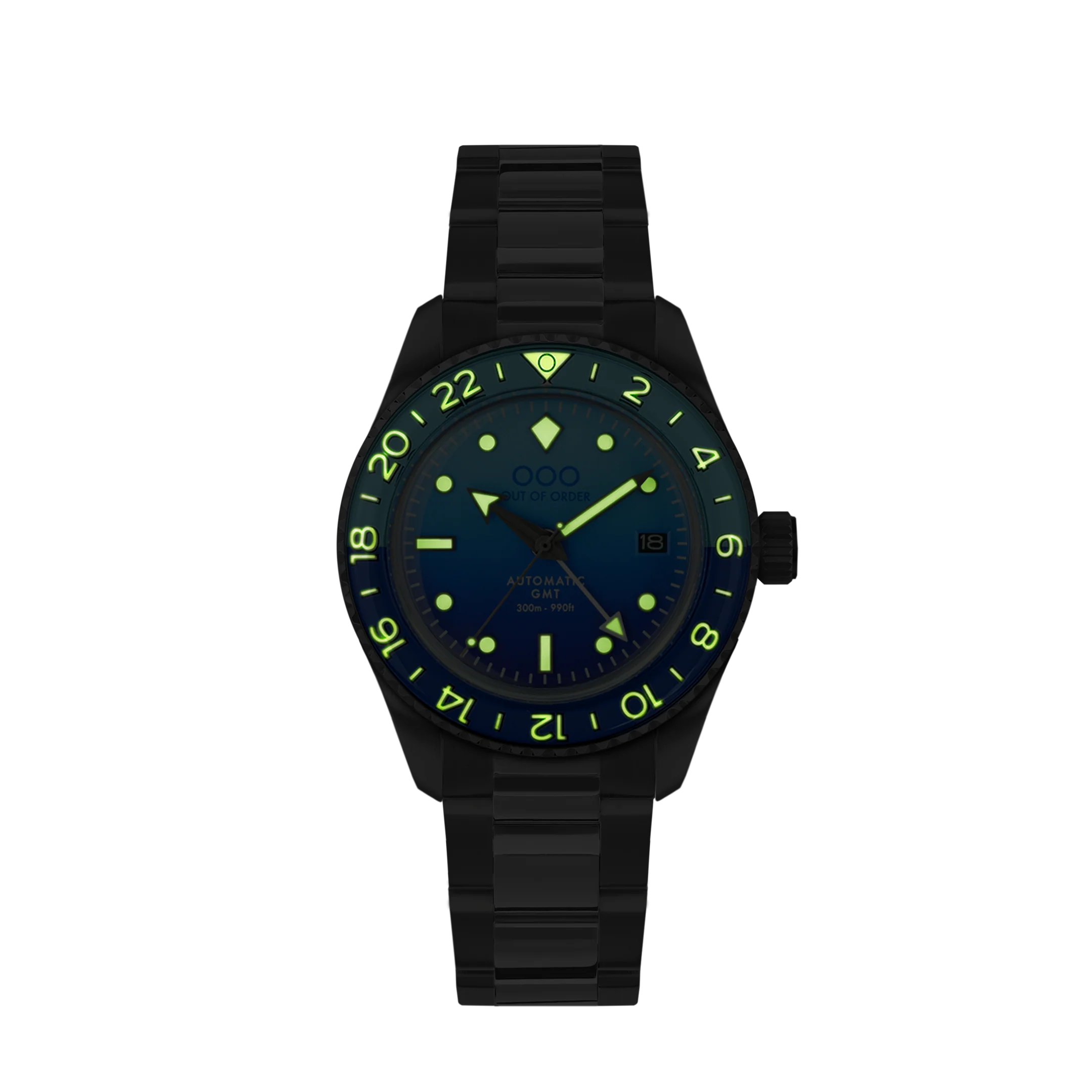 Out Of Order Bomba Blu Automatic GMT - Ultra Brushed