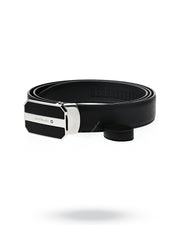 Montblanc Octagonal Shiny Black LTHR Business Belt
