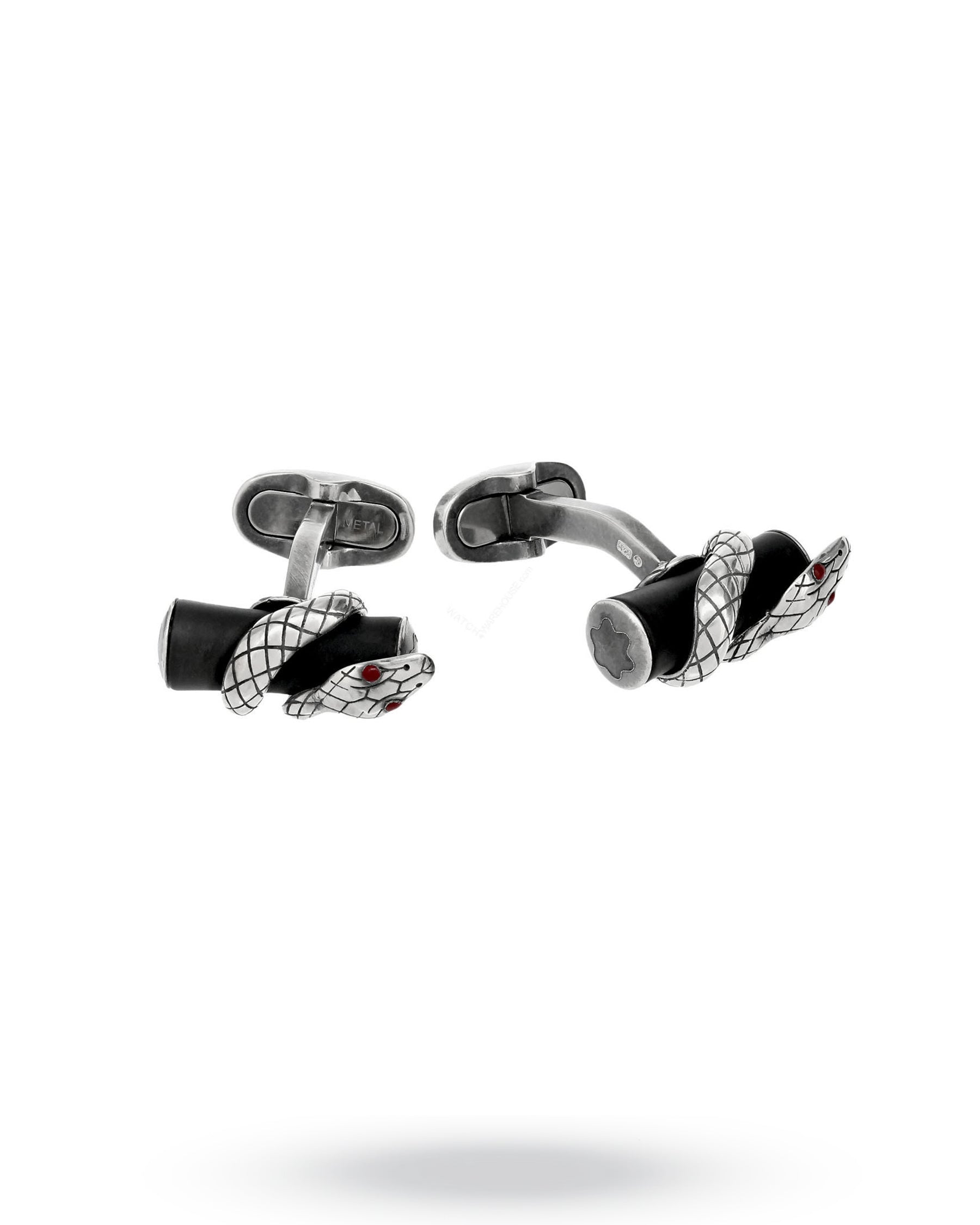 Montblanc Rouge et Noir Serpent Ruthenium Cufflinks