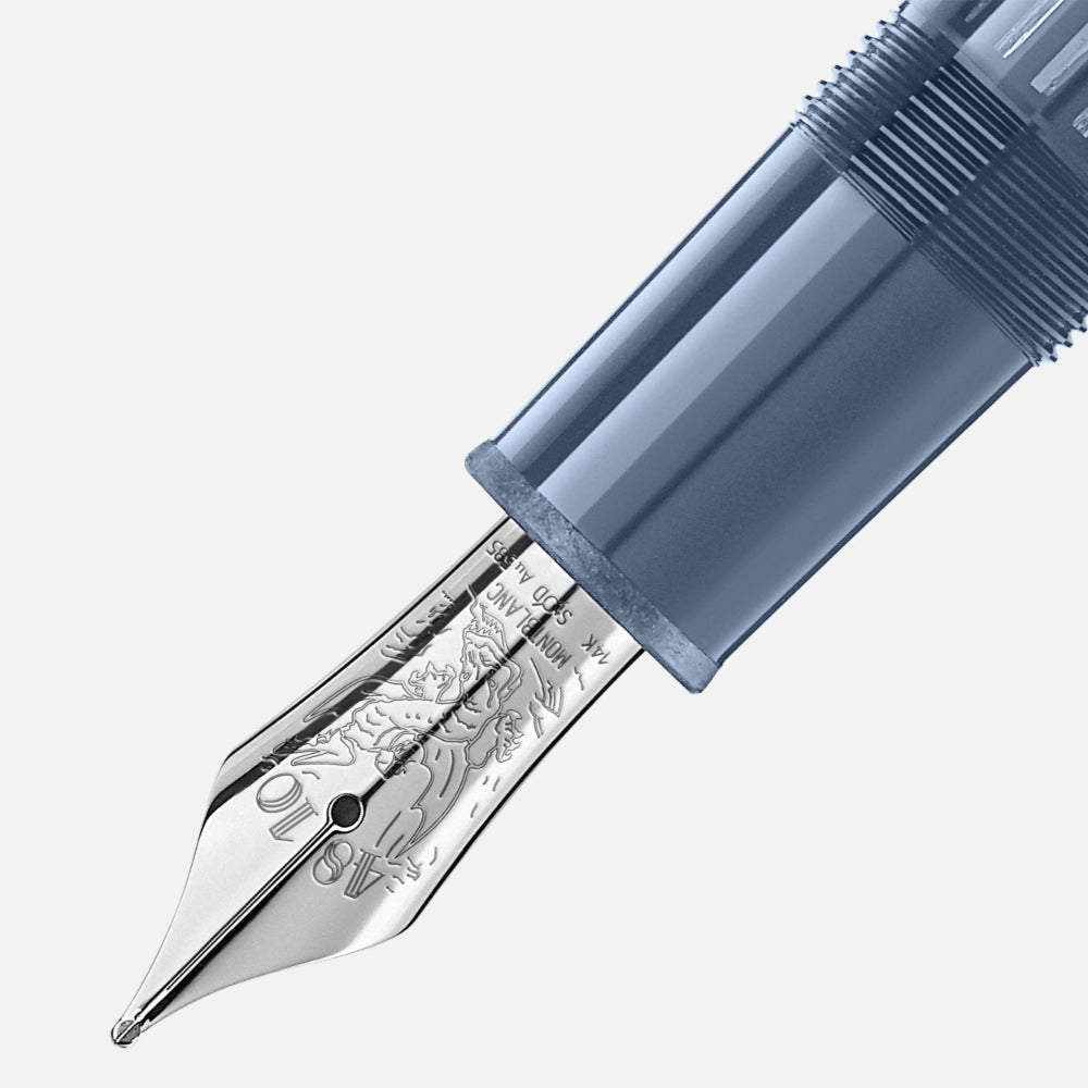 Montblanc Meisterstück Glacier LeGrand Blue Fountain Pen