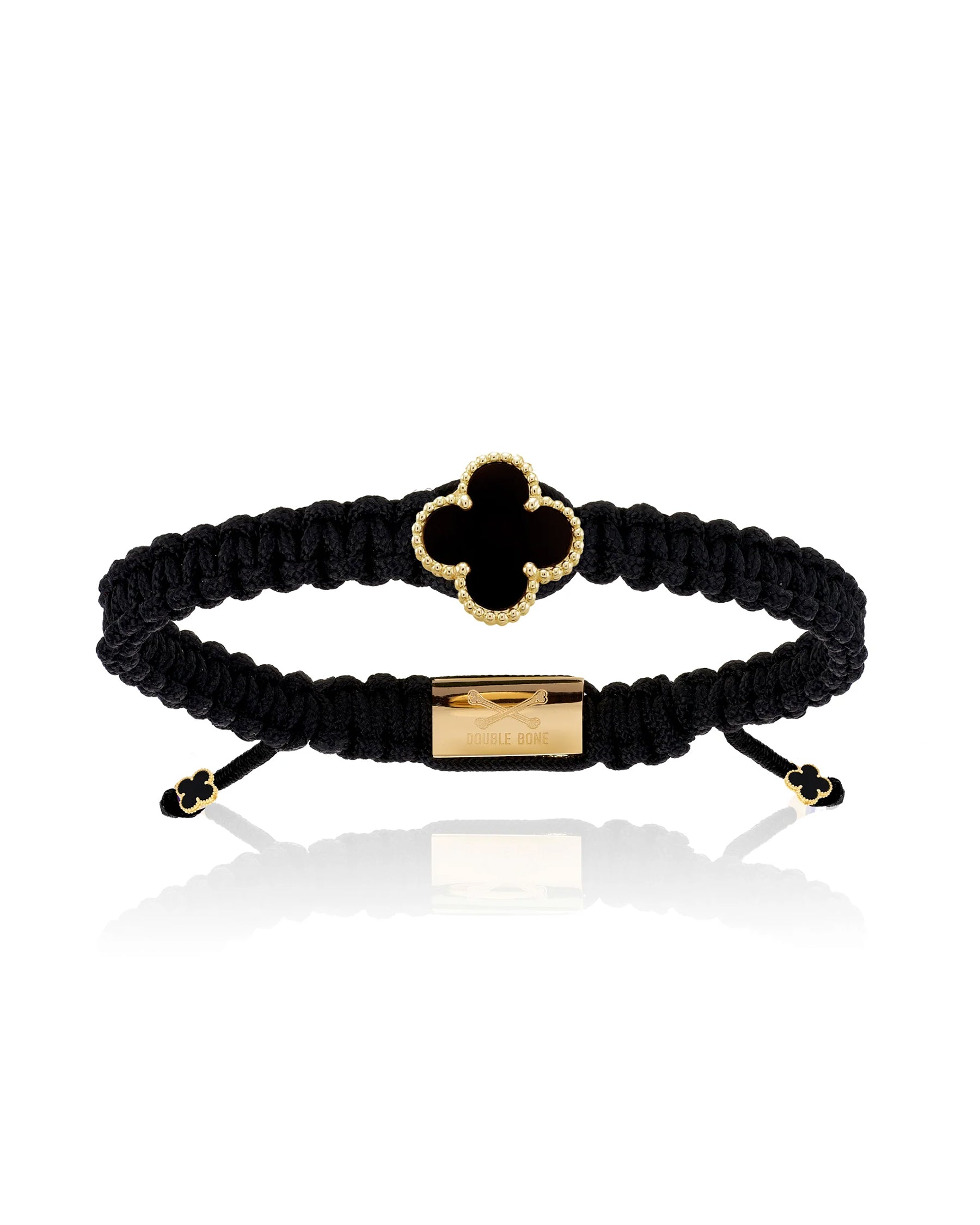 Double Bone Onyx Clover
