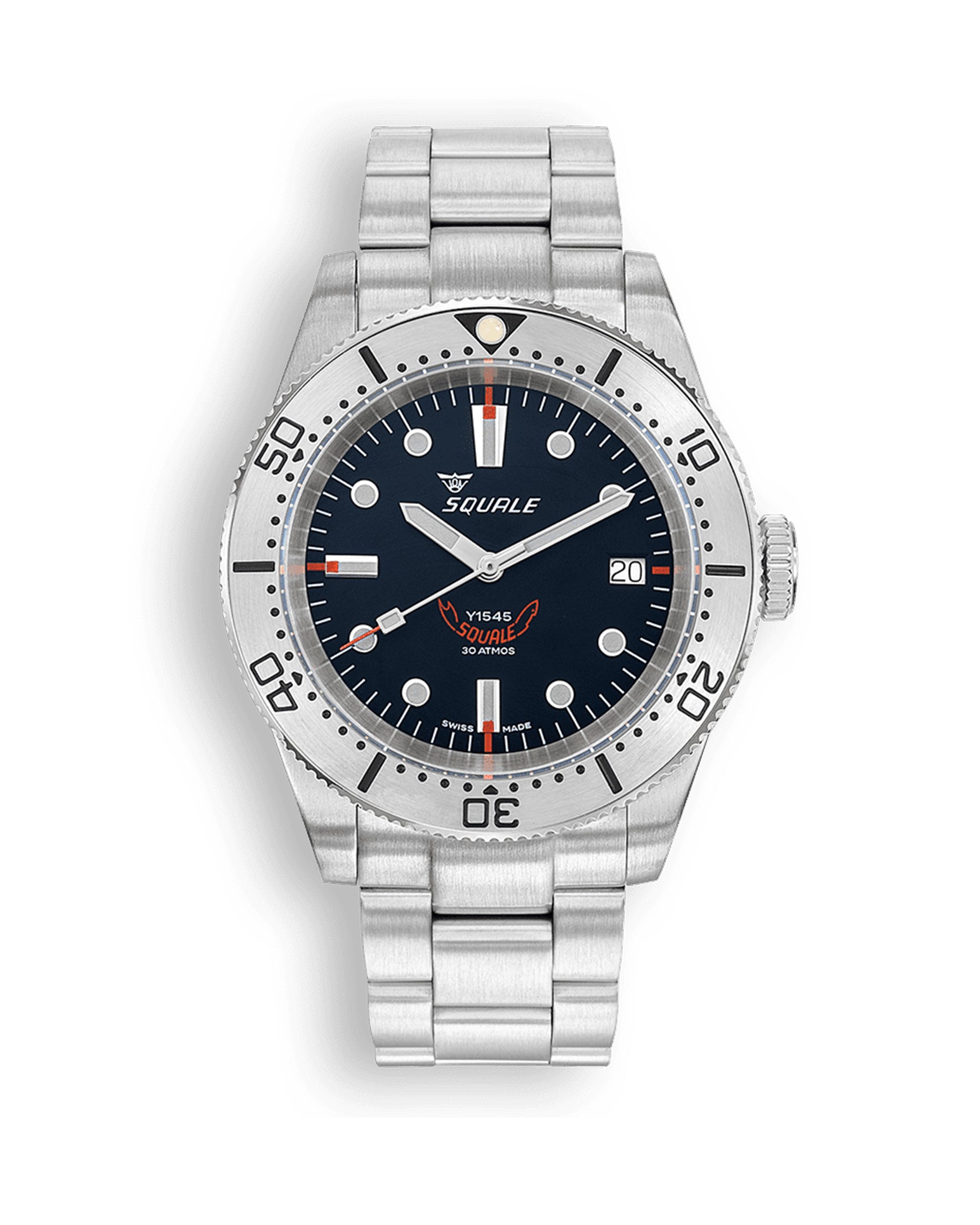Squale 1545 Steel Black Bracelet